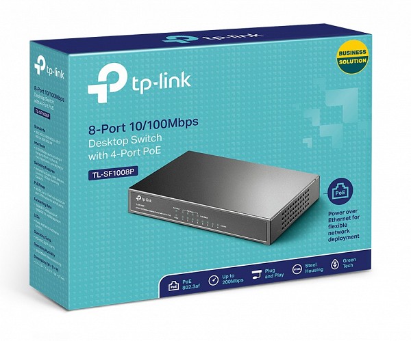 Tp-Link Switch 8 Port /4 Poe 57W TL-SF1008P v6