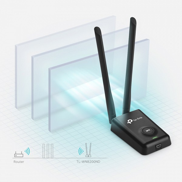 TP-Link USB Wireless Adapter 300Mbps TL-WN8200ND v2