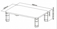 BRATECK Επιτραπέζια βάση για οθόνη 17-32 20kg AMS-6