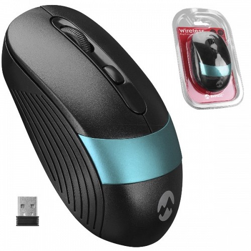 EVEREST MOUSE WIRELESS 2.4GHz OPTICAL 4D 800/1200/1600dpi Black/Blue SM-18