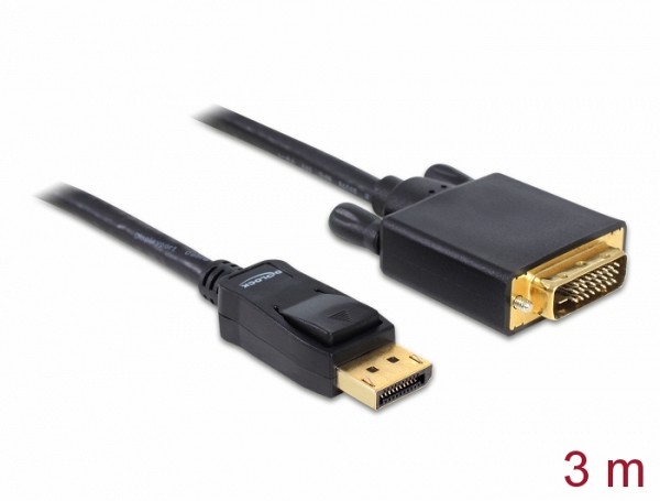 Delock ΚΑΛΩΔΙΟ DISPLAY PORT 1.3 M/DVI 24+1 M 3m 82592
