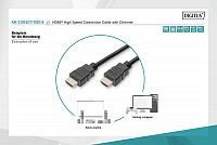 Digitus καλώδιο HDMI 2m w/ETHERNET AK-330107-020-S