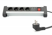 Digitus ΠΟΛΥΠΡΙΖΟ 4 ΘΕΣΕΩΝ ΜΕ ΔΙΑΚΟΠΤΗ/2XUSB 5V/2A DA-70614