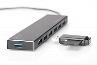 Digitus HUB 7 PORT USB 3.0 ΜΕ ΤΡΟΦΟΔΟΤΙΚΟ DA-70241-1