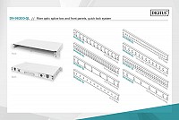 DΙGΙΤUS Fiber Optic Splice Box extendible quick lock 19 DN-96200-QL
