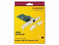 Delock PCI Express x1 Card 1 x RJ45 Gigabit LAN i82574 89943