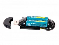 ΦΟΡΤΙΣΤΗΣ ΜΠΑΤΑΡΙΩΝ USB ΓΙΑ 2XAA 200mA MWU112 EOL MINWA