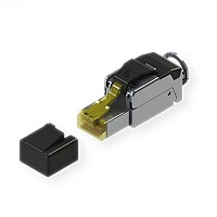 ROLINE Field Plug Cat.6A (Class EA) STP silver 21.17.0323