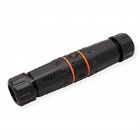 Roline RJ45 Modular Coupler Cat.6A (Class EA) STP Outdoor/Industrial black - 21.99.3007