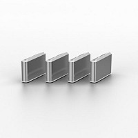 LΙΝDΥ USB Type C Port Blockers (Without Key) - Pack of 10 White 40439