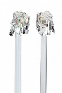 Cablexpert Telephone cord 6P4C 10m ΛΕΥΚΟ TC6P4C-10M