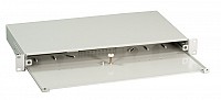 ΕFΒ Splicebox sliding version 1U without front panel black VSB-A-SW