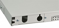 ΕFΒ Splicebox sliding version 1U without front panel black VSB-A-SW