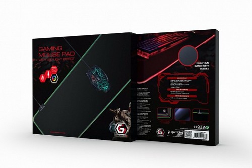 Gmb Gaming mouse pad with LED light effect Large-size MP-GAMELED-L