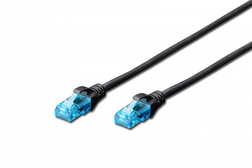 Digitus UTP 5m Cat5e Μαύρο DK-1511-050/BL