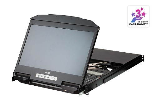 ΑΤΕΝ 4-Port USB HDMI Multi-View Dual Rail WideScreen LCD KVM Switch CL3884NW