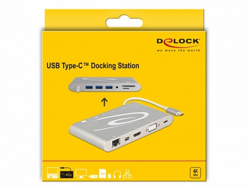 Delock USB Type-C™ 3.1 Docking Station 4K 30 Hz - 87298