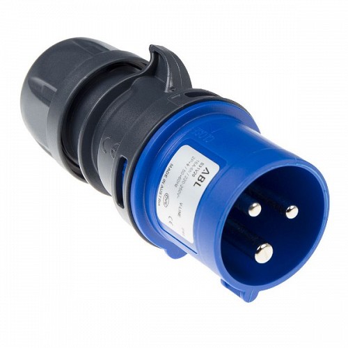 OEM 3 pole CEE Power Connector 16A 230V in Blue SFO64