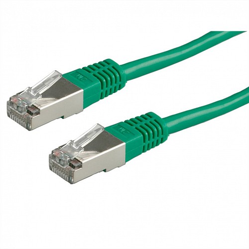 Roline FTP Patch Cord Cat.5e (Class D) green 10m 21.15.0453
