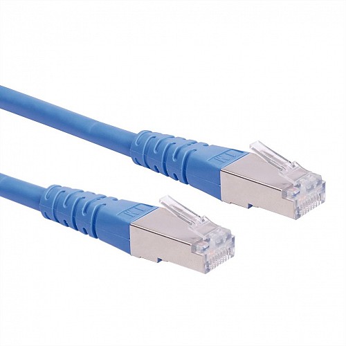 Roline S/FTP (PiMF) Patch Cord, Cat.6 (Class E) blue 0.3m - 21.15.1314
