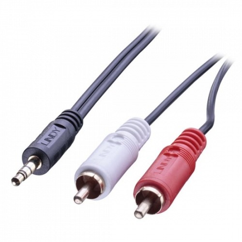 Lindy 3.5mm Audio Cable to 2X RCA M 5m - 35683