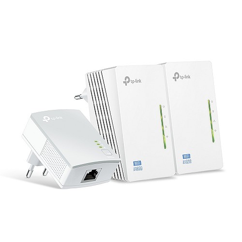 TP-Link AV600 2-port Powerline WiFi Extender 3-pack KIT TL-WPA4220TKIT v5
