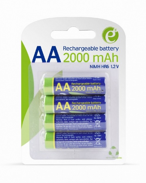 Energenie Rechargeable AA instant batteries (ready-to-use) 2000mAh 4 pcs blister pack EG-BA-AA20R4-01