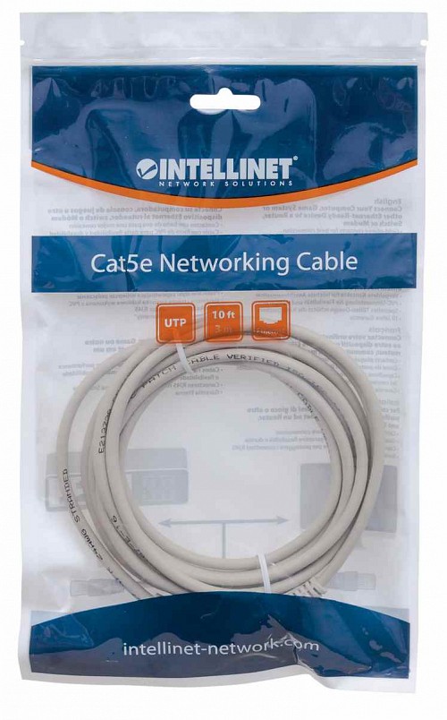 Μanhattan Network Cable Cat5e UTP 3m grey - 319768