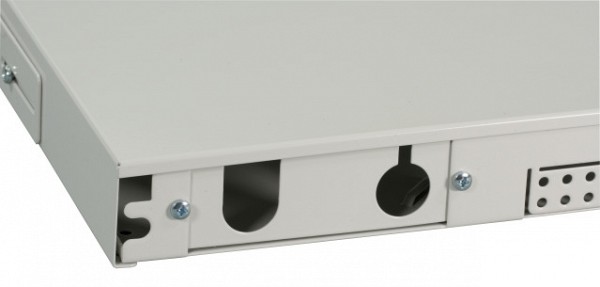 ΕFΒ Splicebox sliding version 1U without front panel black VSB-A-SW