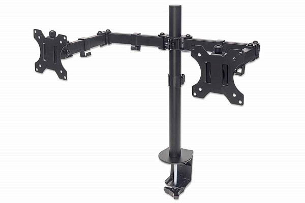Μanhattan Universal Dual Monitor Mount with Double-Link Swing Arms 461528