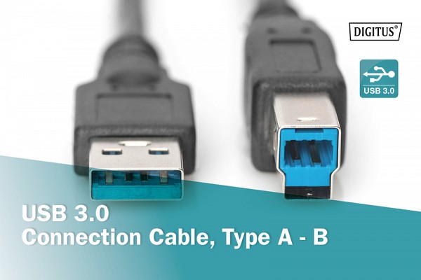 Digitus USB cable type A-B V.3.0 1.80 m AK-300115-018-S