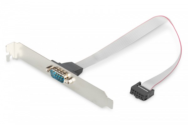 Digitus Serial Slot Bracket adapter cable, D-Sub9/M - IDC 2x5pin/F - AK-610300-003-E