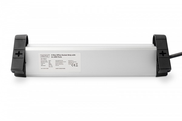 Digitus ΠΟΛΥΠΡΙΖΟ 4 ΘΕΣΕΩΝ ΜΕ ΔΙΑΚΟΠΤΗ/2XUSB 5V/2A DA-70614