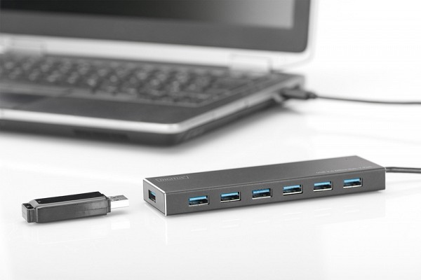 Digitus HUB 7 PORT USB 3.0 ΜΕ ΤΡΟΦΟΔΟΤΙΚΟ DA-70241-1