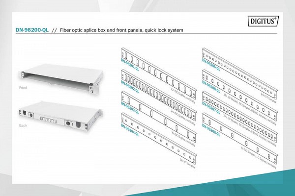DIGITUS Fiber Optic Splice Box extendible quick lock DN-96205-QL DN-96205-QL