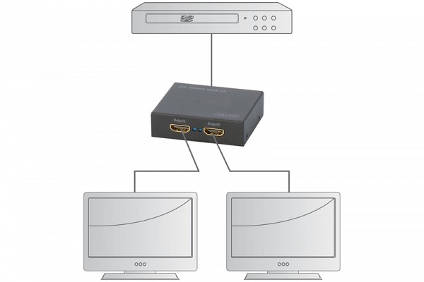 Digitus 4K HDMI Splitter, 1x2 - DS-46304