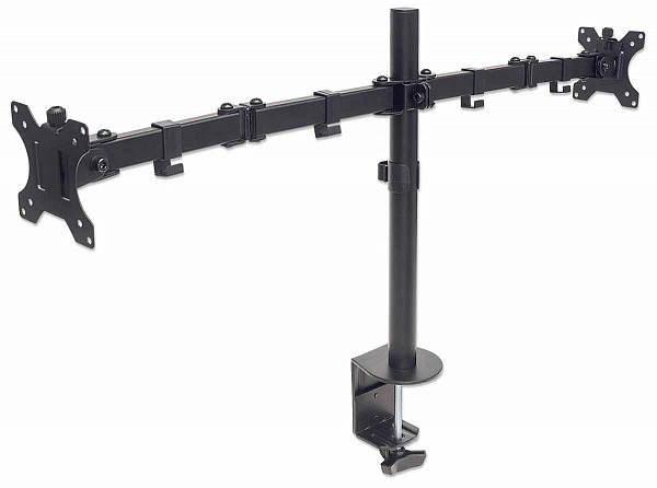 Μanhattan Universal Dual Monitor Mount with Double-Link Swing Arms 461528