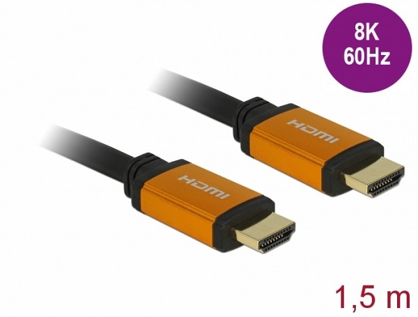 Delock High Speed HDMI Cable v2.1 48 Gbps 8K 60 Hz 1.5 m eARC 85728