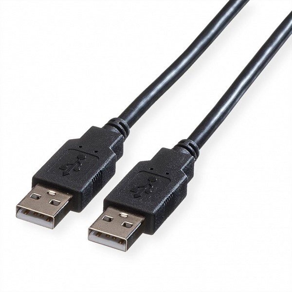 Roline USB 2.0 Cable A - A M/M black 0.8m - 11.02.8908