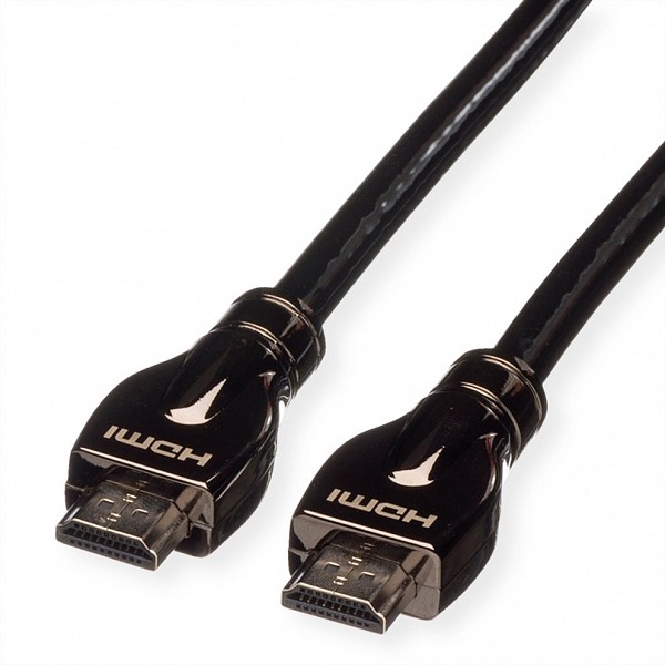 Roline HDMI Ultra HD Cable + Ethernet M/M black 7.5m - 11.04.5684