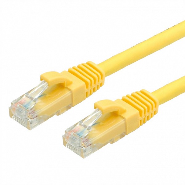 Value UTP Patch Cord Cat.6A (Class EA) yellow 0.3m - 21.99.1434