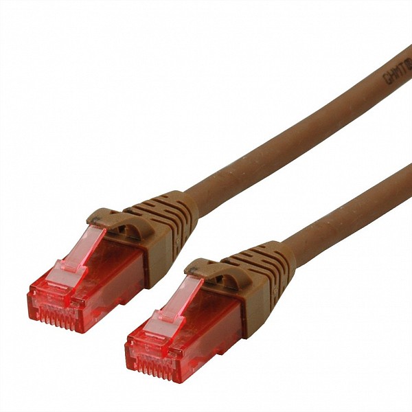 Roline UTP Cable Cat.6 Component Level LSOH brown 7.5m  21.15.2586