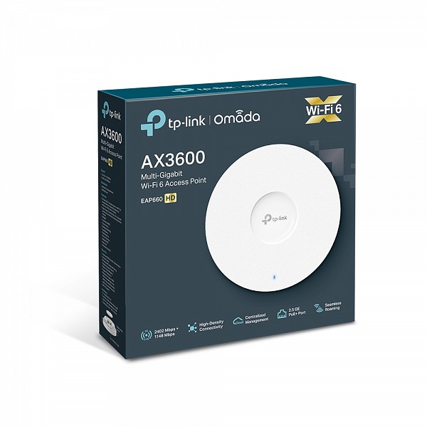 ΤΡ-LΙΝΚ AX3600 Wireless Dual Band Multi-Gigabit Ceiling Mount Access Point EAP660HD v1
