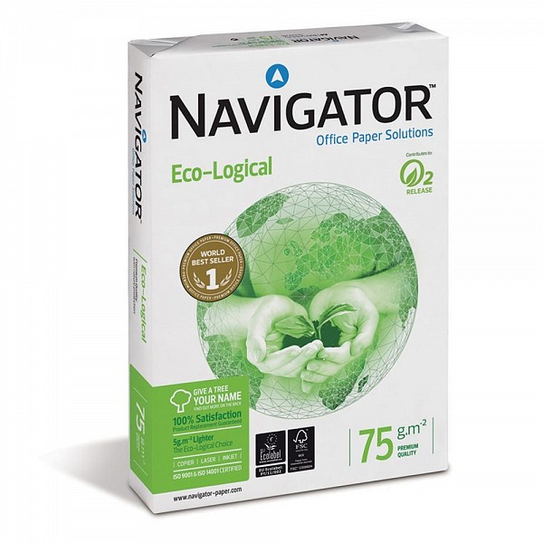 Navigator Επαγγελματικό Χαρτί Εκτύπωσης (Eco-Logical) A4 75g/m² 500 Φύλλα NVG330970