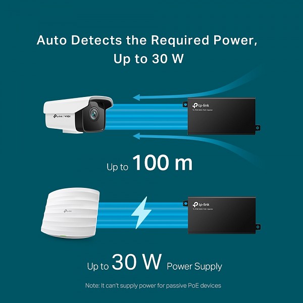 TP-Link Gigabit PoE+ Injector TL-PoE160S v3