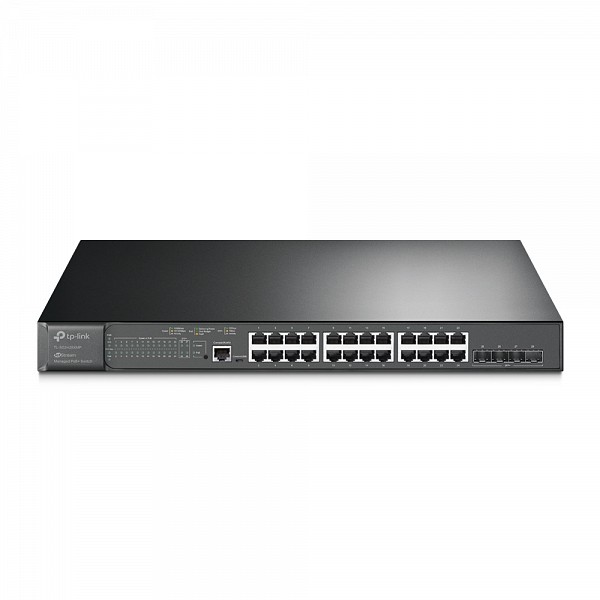 Tp-Link JetStream 24-Port Gigabit and 4-Port 10GE SFP+ L2+ Managed Switch with 24-Port PoE+ TL-SG3428XMP v2.2