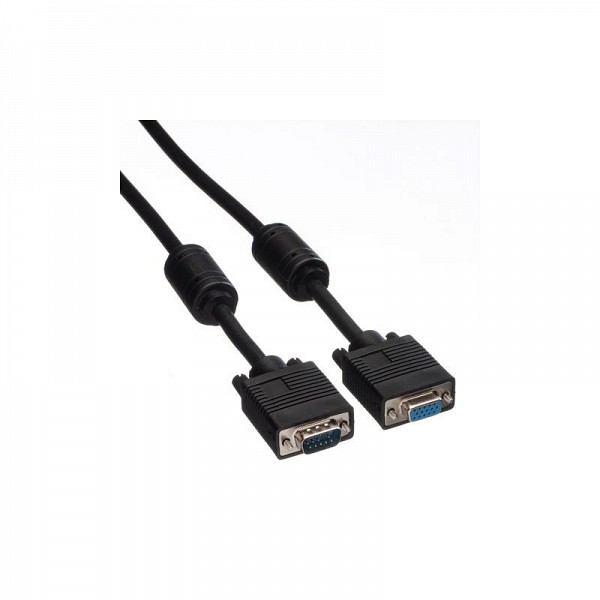 Roline HQ VGA Cable + Ferrite HD15 M/F 20m - 11.04.5370