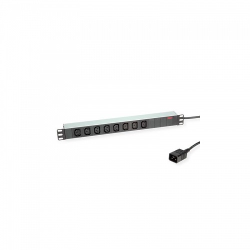 Roline 19" PDU for Cabinets 8x 3600W IEC320 C13 - C20 M Aluminium 2m - 19.07.1627