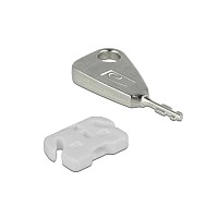 Delock USB Port Blocker for USB-A female (2 key + 5 x blocks) - 20648