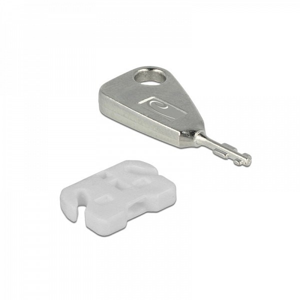 Delock USB Port Blocker for USB-A female (2 key + 5 x blocks) - 20648